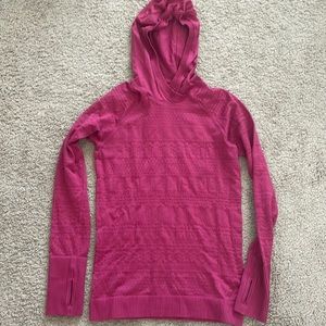 Long Sleeve Ribbed Lululemon Hooded Shirt Size 8